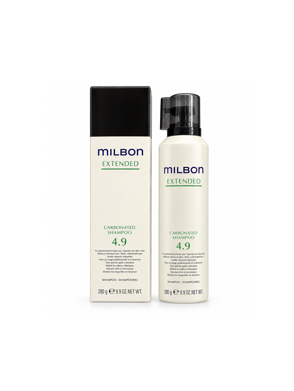 Milbon Extended Carbonated Shampoo 4.9 280g 9.9 oz Professional Hair Care